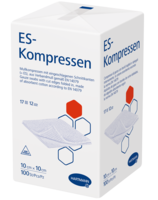 ES-KOMPRESSEN unsteril 10x10 cm 12fach