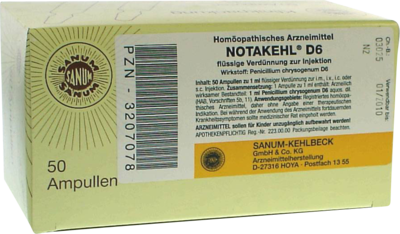 NOTAKEHL D 6 Ampullen