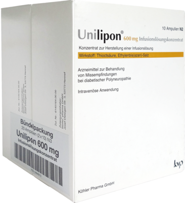 UNILIPON 600 Infusionslösungskonzentrat