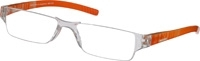 LESEBRILLE 2,0 dpt orange unisex Hartschalenetui