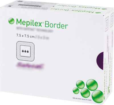 MEPILEX Border Schaumverband 7,5x7,5 cm