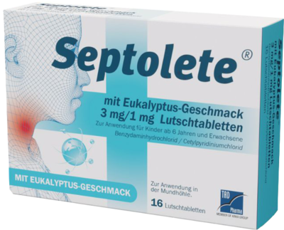 SEPTOLETE m.Eukalyptus-Geschmack 3mg/1mg Lut.-Tab.